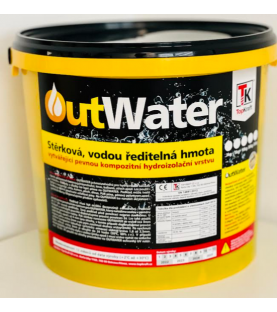 OUTWATER 3kg - stěrková, jednosložková hydroizolace, vodou ředitelná